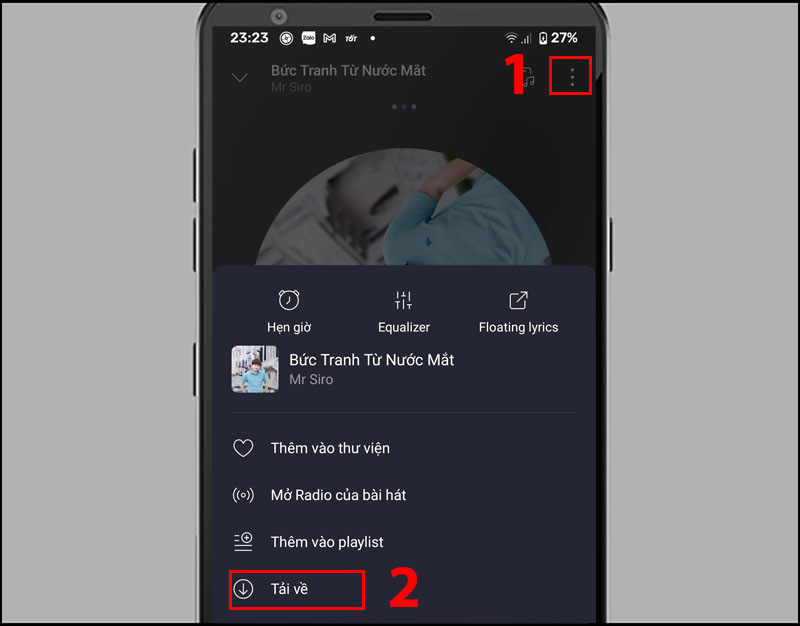 Hướng dẫn tải trên ứng dụng Zing MP3